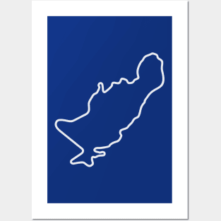 Circuit de Charade [outline] Posters and Art